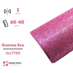 Gomma Eva Glitter Fommy Rosa Forte 60x40cm COD.06