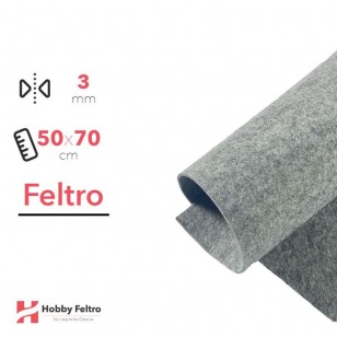 Feltro Grigio 50x70cm 3mm COD.2209