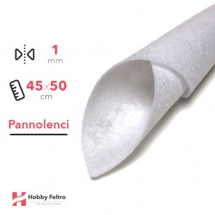 Pannolenci Bianco 45x50cm 1mm - COD.01